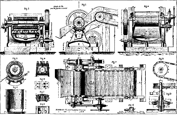 FAURE'S MACHINE FOR DECORTICATING SUGAR CANE.