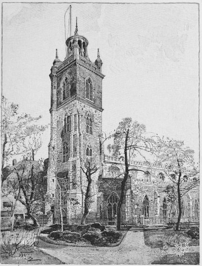 Image unavailable: CHURCH OF ST. GILES, CRIPPLEGATE,

WHERE DEFOE IS SUPPOSED TO HAVE BEEN BAPTIZED.

DRAWN BY HARRY FENN. ENGRAVED BY H. E. SYLVESTER.