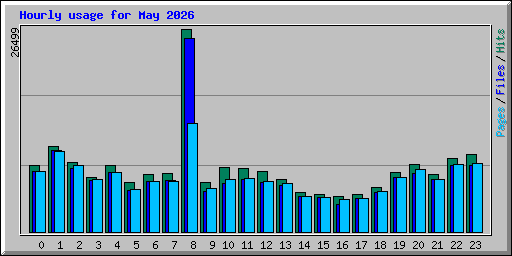 Hourly usage for May 2026