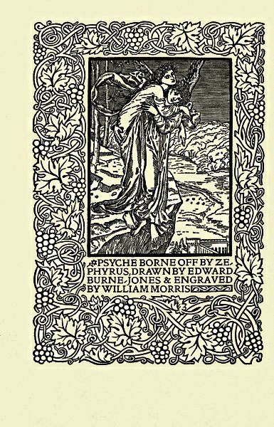 Psyche borne off by Zephyrus, drawn by Edward
Burne-Jones & engraved by William Morris