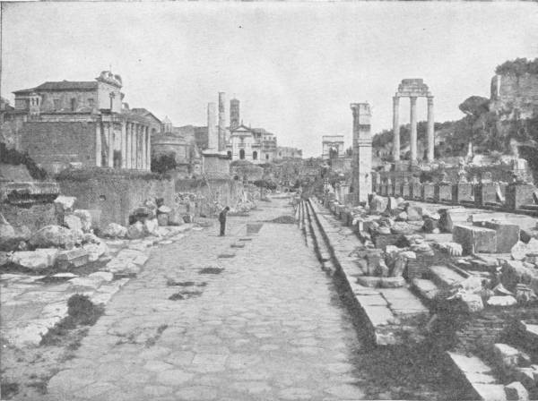 THE FORUM AT ROME AS IT IS TO-DAY