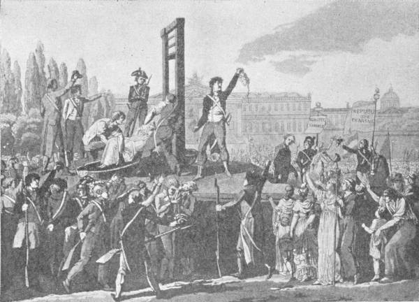 THE EXECUTION OF MARIE ANTOINETTE, QUEEN OF FRANCE,
OCTOBER 16, 1793