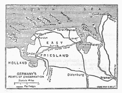 GERMANY'S
POINTS OF EMBARKATION