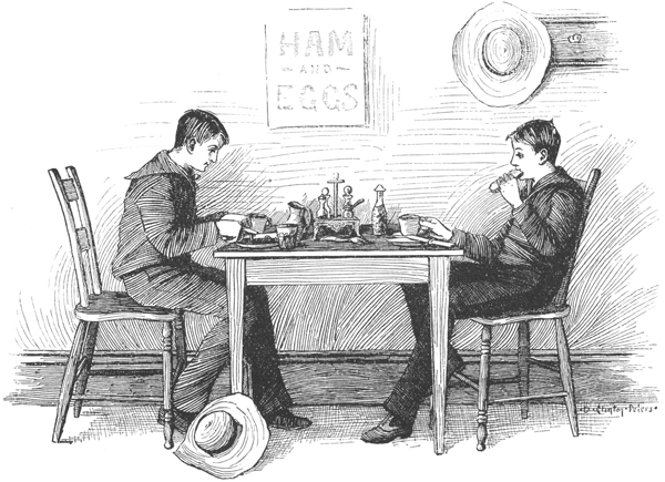 ''The Two Hungry Lads Were Soon Dispatching Their Breakfast.''