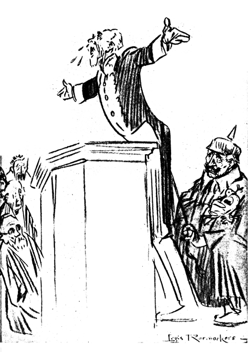 Von Bethmann-Hollweg at a lectern