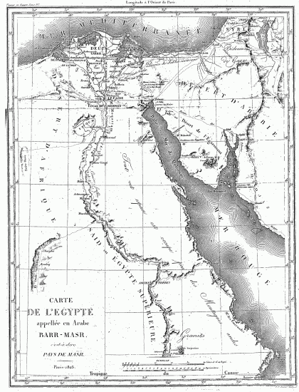 CARTE DE L'GYPTE