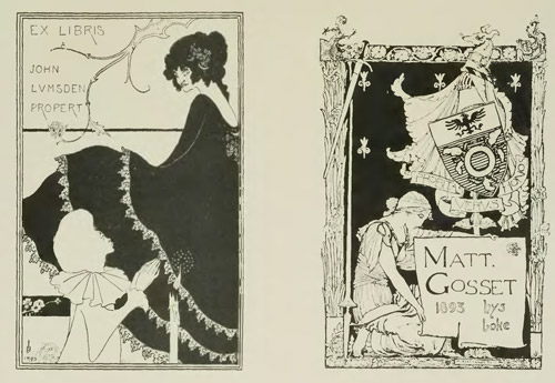 Illustration: Book Plates for Propert and Gosset