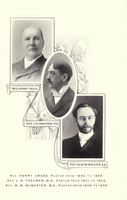 Rev. Henry Cross, Rev. J. D. Freeman, Rev. W. W. MacMaster